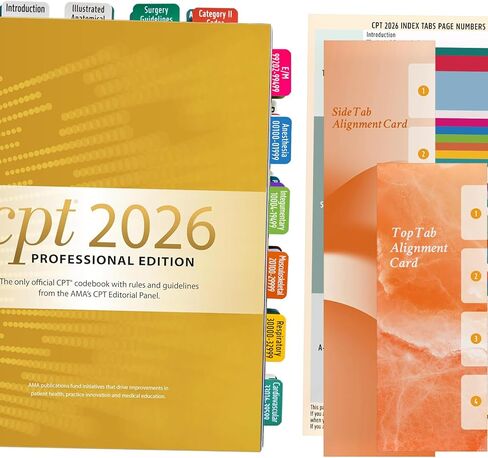 علامات تبويب فهرس كتاب رموز CPT لعام 2024 - سهلة التطبيق، وطويلة الأمد، ومنظمة للاستخدام الأمثل (الكتاب غير متضمن) in Kuwait