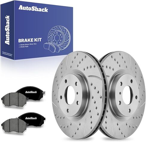 استبدال مجموعة الفرامل الأمامية التلقائية لـ Infiniti G37 G35 M37 Q40 G25 QX50 M45 EX37 Q70L NISSAN MURANO 370Z 350Z DISC ROTOR مع وسادة فرامل سيراميك 12.5 "(318.6 ملم) in Saudi Arabia