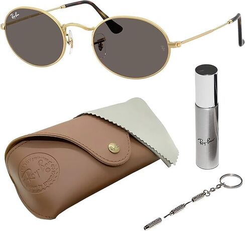 Ray-Ban RB3547N العدسات المسطحة البيضاوية الشكل البيضاوي شكل نظارة شمسية مع حزمة طقم النظارات الرسمية in Saudi Arabia