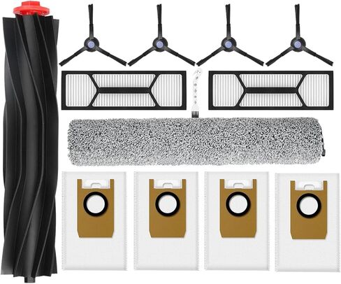 Accessories Kit for eufy X9 Pro: Replacement Parts Main Brush Side Brush Filter Mop Pad Spare Attachments in Saudi Arabia