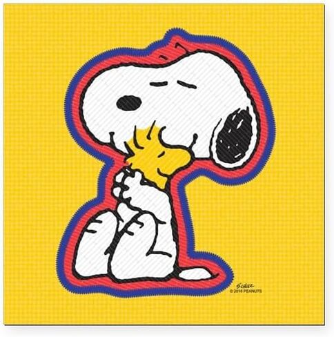 Cafepress الفول السوداني المغناطيس Snoopy Square Car ، شاشة المصد المغناطيسي in Saudi Arabia