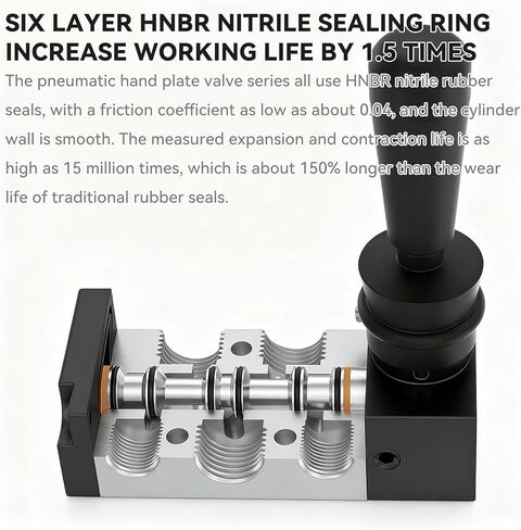 NANLACH هوائي 1/4 "NPT 5 طريقة 2 موقف الهواء اليد رافعة تعمل صمام هوائي الملف اللولبي صمام التحكم اليدوي دفع سحب 4H210-08 in Kuwait