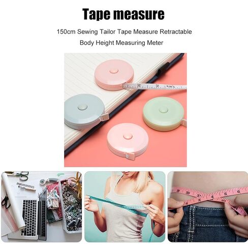 4 Pack Measuring Tape Set Retractable Tape Measure Durable Lightweight and Flexible for Home Office DIY Projects(MIX1) in Saudi Arabia