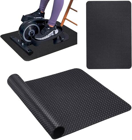 Double-Sided Non-Slip Workout Mat for Ellipse Machine Leg Exerciser Thick Exercise Mat for Under Desk Elliptical Treadmill Mat Home Floor Protection Gym Mat in Saudi Arabia