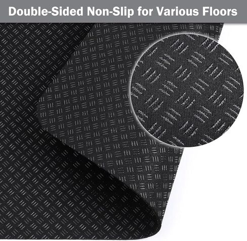 Double-Sided Non-Slip Workout Mat for Ellipse Machine Leg Exerciser Thick Exercise Mat for Under Desk Elliptical Treadmill Mat Home Floor Protection Gym Mat in Saudi Arabia