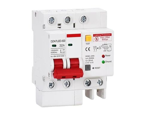 RCD RCCB قطاع دارة التيار المتبقي 30mA حماية من تسرب الأرض من البرق SPD 20KA10A 16A 32A 63A 40A(32A) in Kuwait