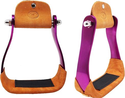 CHALLENGER Horse 4-3/4" Western Saddle Barrel Racing Lightweight Aluminium Stirrups 5181 in Saudi Arabia