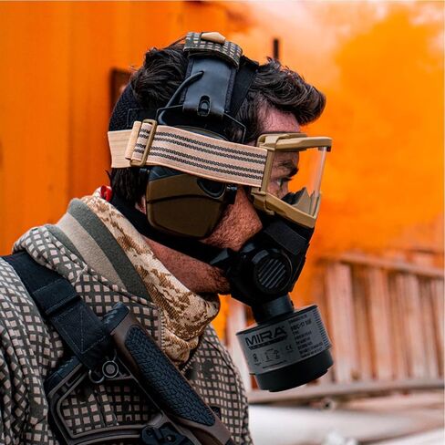 MIRA Safety - NBC-17 SOF - Single 40mm Gas Mask Filter - Multi-Gas Respirator Filters - NATO Standard Size (40mm x 1/7") - Canister Filter Fits CRBN Masks 10-Year Shelf-Life in Saudi Arabia