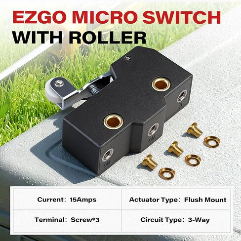 KyuerWK 3 محول صغير طرفي مع بكرة، يناسب 1983-1994 غاز و1965-Up Electric EZGO TXT، Marathon، OEM# 10606-G1، 10606-G2، 17928-G1، 31535-G1 in Kuwait