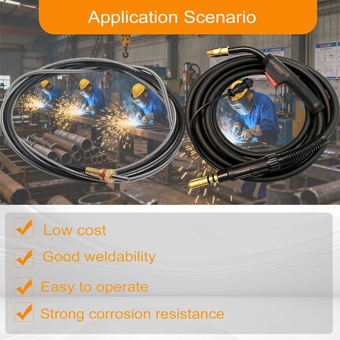 196139 بطانة لحام لبنادق لحام MIG من سلسلة Hobart H & Miller M، 15FT .023 "- .035" استبدال بطانة القناة لأجزاء Mig Welder، بطانة كابل اللحام لمعظم اللحامات MIG للمعالج الحالي 194010 in Kuwait