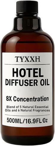 Hotel Collection Diffuser Oil, 500ml/17fl oz Shangri-La Inspired Essential Oils for Waterless, Cold Air, Ultrasonic & Reed Diffusers, HVAC, Long-Lasting 5-Star Hotel Fragrance for Home, Office, Spa in Saudi Arabia