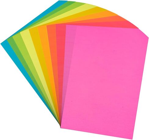 Color Copy&Print Paper 8.5X11 Inches,180 Sheets 9 Colors Rainbow A4 Printer Paper 20 lb/90GSM Colored Origami Paper for Cutting DIY Kids Art Craft in Saudi Arabia