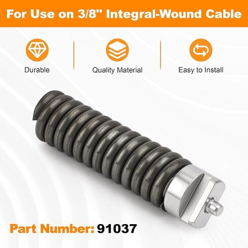 91037 Integral-Wound Cable Repair Coupling 3/8-Inch Fits RIDGID Drain Cleaning in Saudi Arabia