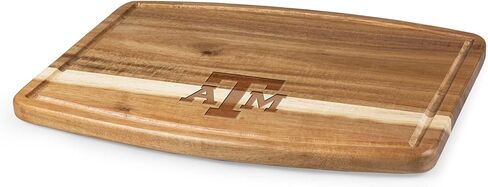 PICNIC TIME NCAA Ovale Acacia Cutting Board, Charcuterie Board Set with Juice Groove for SpillS, Wood Serving Platte, (Acacia Wood) in Saudi Arabia
