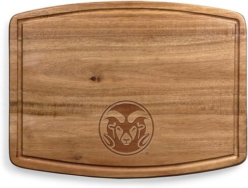 PICNIC TIME NCAA Ovale Acacia Cutting Board, Charcuterie Board Set with Juice Groove for SpillS, Wood Serving Platte, (Acacia Wood) in Saudi Arabia