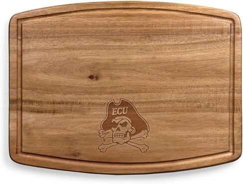 PICNIC TIME NCAA Ovale Acacia Cutting Board, Charcuterie Board Set with Juice Groove for SpillS, Wood Serving Platte, (Acacia Wood) in Saudi Arabia
