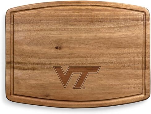 PICNIC TIME NCAA Ovale Acacia Cutting Board, Charcuterie Board Set with Juice Groove for SpillS, Wood Serving Platte, (Acacia Wood) in Saudi Arabia