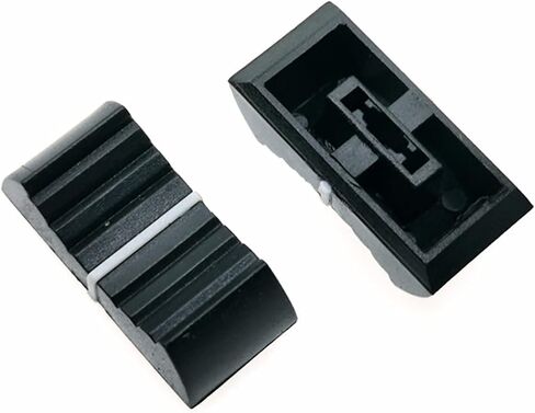 XHSESA 24mmx12mmx11mm Console Mixer Slider Fader Knobs Replacement for Potentiometer Gray Knob 10pcs (Black) in Saudi Arabia