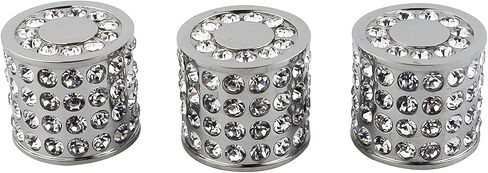 Guyker Diamond Style Guitar Bass Potentiometer Control Knobs with 6mm Dia. Shaft Pots - Stainless Steel Dome Speed Tone Volume Knob Replacement for Electric Guitar or Precision Bass - Chrome, CKB014 in Saudi Arabia