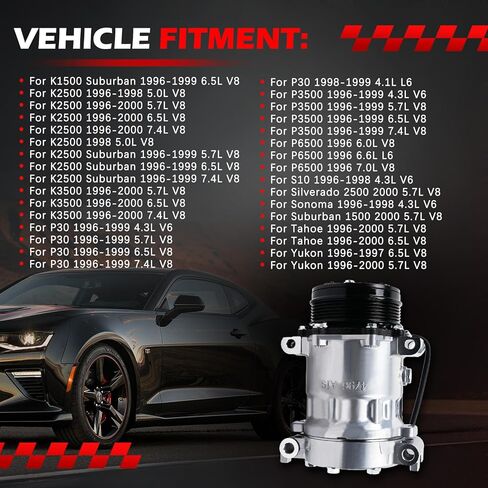 AC ضاغط AC ملاءمة مع A6 QUATTRO 2016-2018 3.0L V6 ، A7 QUATTRO 2016-2018 ، Q7 17-19 ، A/C ضواغط تكييف الهواء مع استبدال القابض لـ 157322 ، 168318 ، 4M0820803 ، 4M0816803 in Saudi Arabia