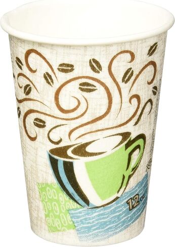 Dixie Perfectouch Disposable Hot Cups, 12 OZ Cups / 50 Count in Saudi Arabia