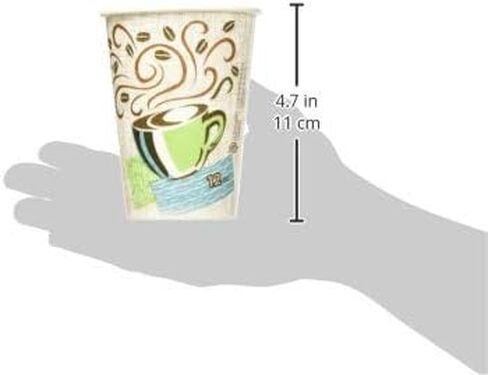 Dixie Perfectouch Disposable Hot Cups, 12 OZ Cups / 50 Count in Saudi Arabia