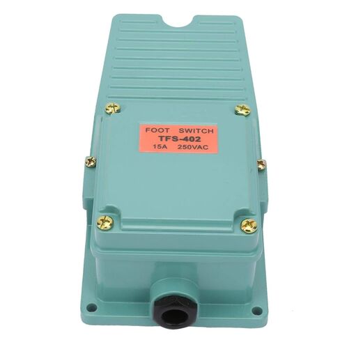 TFS-402 IP62 Aluminum Alloy Foot Pedal Switch with Non-Slip Texture Design for on and Off Control of The Circuit 15A / 250V AC380V 220V in Saudi Arabia