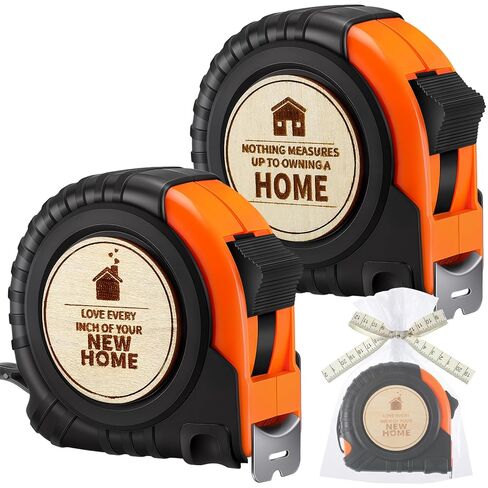 Humyoun 2 Sets Housewarming Gifts for New House Homeowner First Home Gift for Men 25 ft Tape Measure Closing Gifts for Home Buyers Neighbor Real Estate Agent Clients Christmas Favor Gift in Saudi Arabia