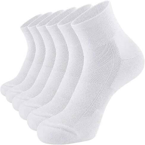 AnLipro Men's Running Socks – Cushioned, Moisture-Wicking, Ankle Athletic Socks for Sports, Gym, Work & Everyday Use in Saudi Arabia