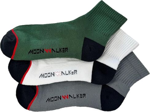 MoonWalker Extra Soft and Durable Quarter Crew Socks Made with KEMP (3-Pack) in Saudi Arabia