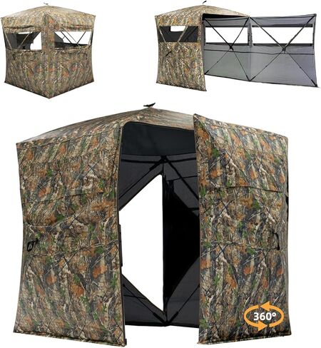 صيد أعمى لمدة 3-4 و 2-3 شخص ، 360 درجة انظر من خلال الستائر الأرضية لصيد الغزلان والديك الرومي ، منبثقة الغزل in Kuwait