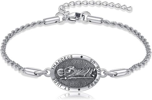 YAFEINI Virgen De Guadalupe Bracelet 925 Sterling Silver Our Guadalupe of Lady Charm Jewelry for Women in Saudi Arabia