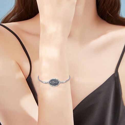 YAFEINI Virgen De Guadalupe Bracelet 925 Sterling Silver Our Guadalupe of Lady Charm Jewelry for Women in Saudi Arabia