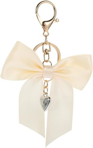 Bow Keychain Ribbon Keychain Charm Bowknot Keyring Bowknot Keychains Bow Bag Charm Decorative Purse Charms for Women in Saudi Arabia