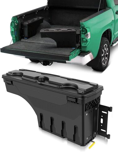 مربع أداة Scitoo | يناسب ل Dodge RAM 1500 2500 3500 2002-2010 ، لـ RAM 1500 2500 3500 2011-2018 | صندوق تخزين سرير الشاحنة ، جانب السائق in Kuwait