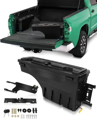 مربع أداة Scitoo | يناسب ل Dodge RAM 1500 2500 3500 2002-2010 ، لـ RAM 1500 2500 3500 2011-2018 | صندوق تخزين سرير الشاحنة ، جانب السائق in Kuwait