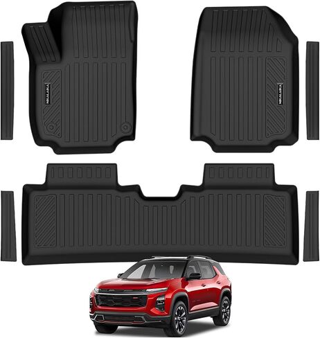 Floor Mats for 2025 Chevrolet/Chevy Equinox (Not for EV)/GMC Terrain Car Mat Accessories All Weather TPE Rubber Floor Liners Accessory Custom Fit for 2025 Equinox, Non-Slip Waterproof, Black in Kuwait