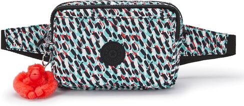 Kipling Womens Abanu Multi Bag, Lightweight, Adjustable Nylon Waist Pack With Multi-compartment Zip Pockets Convertible Crossbody Bag, Green Moss, Small US in Kuwait