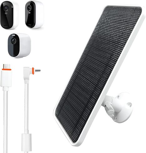شاحن لوحة الطاقة الشمسية لكاميرا Arlo Essential/XL Spotlight ، كاميرا Arlo Essential 2K/2K XL ، مع كابل USB Micro 13 قدمًا وكابل Type-C وسبائك الألومنيوم القابل للتعديل ، شاحن لوحة الطاقة الشمسية (2 حزمة) in Kuwait
