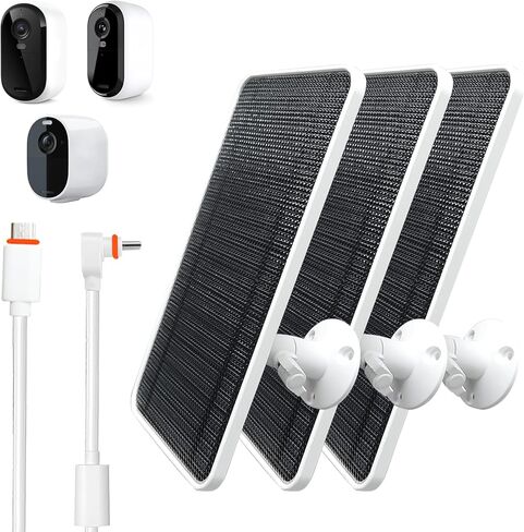 شاحن لوحة الطاقة الشمسية لكاميرا Arlo Essential/XL Spotlight ، كاميرا Arlo Essential 2K/2K XL ، مع كابل USB Micro 13 قدمًا وكابل Type-C وسبائك الألومنيوم القابل للتعديل ، شاحن لوحة الطاقة الشمسية (2 حزمة) in Kuwait