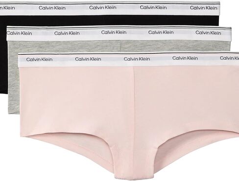 Calvin Klein Women's Balance Cotton Stretch Boyshort Panties, 3 Pack in Kuwait