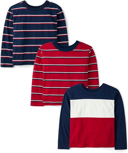 The Children's Place boys Long Sleeve Everyday Casual Knit Shirt in Saudi Arabia