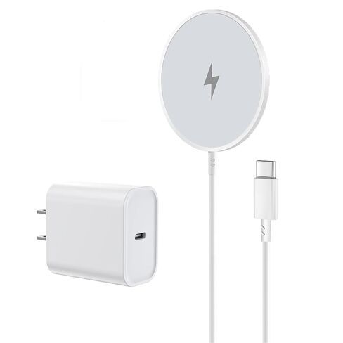 [Apple MFI Certified] شاحن Magsafe اللاسلكي اللاسلكي المغناطيسي ، شحنة شحن سريعة 6 قدمًا 15 واط ، وسادة شحن لاسلكية لشحن iPhone 16 Pro Max/16 Pro/16 Plus/15 Pro Max/14/13/AirPods3/2/Pro/Pro2 in Kuwait