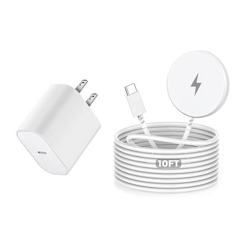 [Apple MFI Certified] شاحن Magsafe اللاسلكي اللاسلكي المغناطيسي ، شحنة شحن سريعة 6 قدمًا 15 واط ، وسادة شحن لاسلكية لشحن iPhone 16 Pro Max/16 Pro/16 Plus/15 Pro Max/14/13/AirPods3/2/Pro/Pro2 in Kuwait
