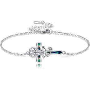 YAFEINI St Benedict Bracelet 925 Sterling Silver Saint Benedict Catholic Mother's Day Jewelry for Women Mom Men in Saudi Arabia