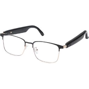 النظارات الذكية Bluetooth Audio Sunglasses للرجال نساء مع مكبرات صوت استريو مزدوجة ، وموسيقى الأذن المفتوحة ومكالمات HD ، ومساعد اللمس والصوت ، وحماية الأشعة فوق البنفسجية - سيلفر in Kuwait