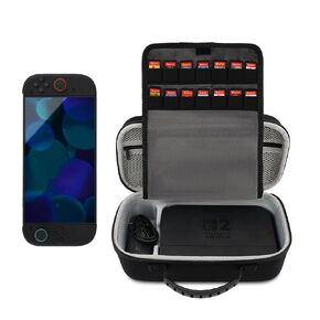 Nintendo Switch 2 CASE (2025) ، حقيبة تخزين السفر تناسب رصيف ، حقيبة سعة كبيرة للوقاية من القشرة الصلبة المحمولة للمفتاح 2 ، مع 10 فتحات بطاقة لعبة وجيوب لوحدة التحكم والملحقات in Kuwait