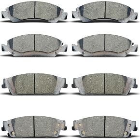 Front RearCeramic Brake Pads Set Replacement for Cadillac Escalade,Escalade ESV,for Chevy Silverado 1500,Suburban,Tahoe,for GMC Sierra 1500,Yukon,Yukon XL, D1363 D1707 in Kuwait