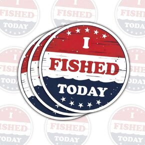 3 Pcs Ain't Caught Shit Fishing Club Sticker, Fishing Club Sticker, Fisherman Sticker, Funny Fishing Sticker, Sticker 3 Inches Waterproof Vinyl for Boat, Tackle Box, Cooler, Water Bottle, Helmet in Kuwait