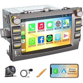 Sterroid 13 Car Stereo لـ Toyota Corolla 2009-2013 مع Carplay و Android Auto ، 9 بوصة دعم الراديو Corolla Buetooth5.2/الصوت التحكم/5G WiFi/GPS/Camera Camera/SWC/FM IPS ، 4+64GBS in Kuwait